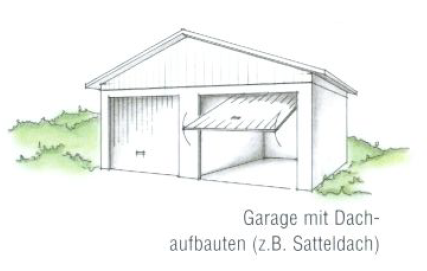Satteldach-Garage Fertiggarage
