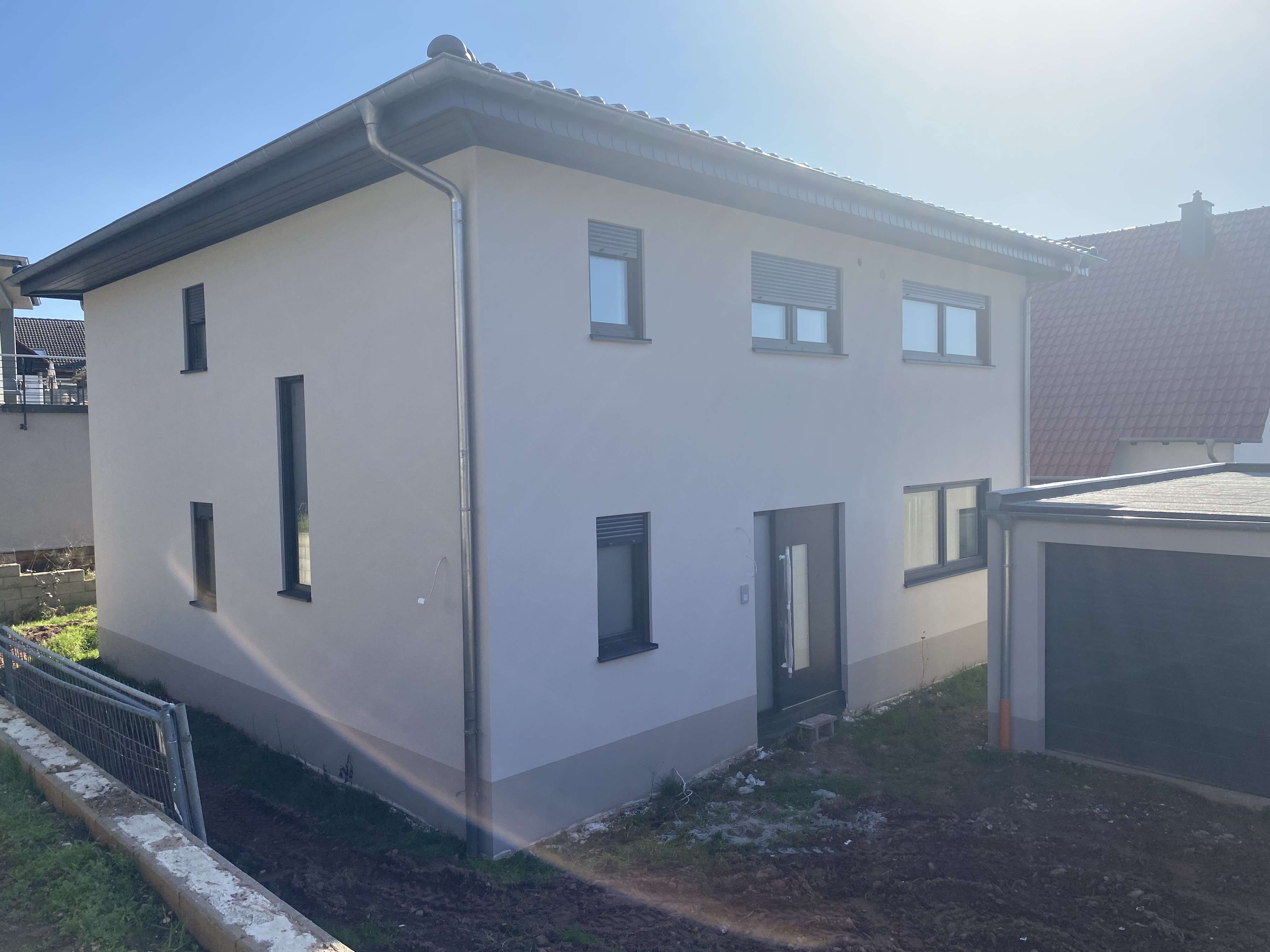 Neubau Stadthaus Geiselberg Nordwest-Ansicht - RS Bausysteme